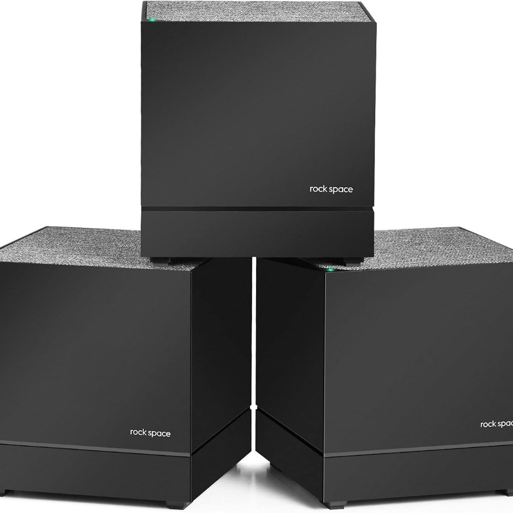 Rockspace Mesh WiFi Router/Extender up to 6000 Sq. Ft 1200Mbps (3 Pack) OPEN BOX